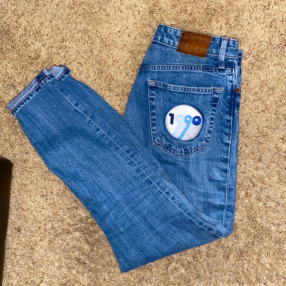 Lucky Brand skinny jeans. Size 4/27 medium wash